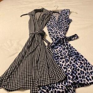 Vince Camuto Wrap Dress-Set of Two